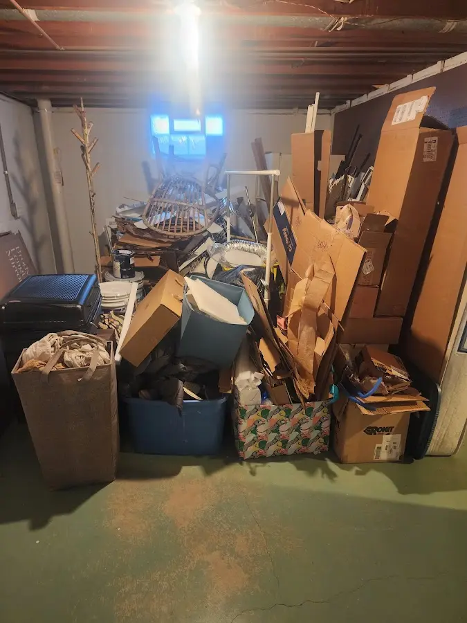 Roll-off dumpster container at job site for Roll Off Dumpster Rental in Lake Montezuma